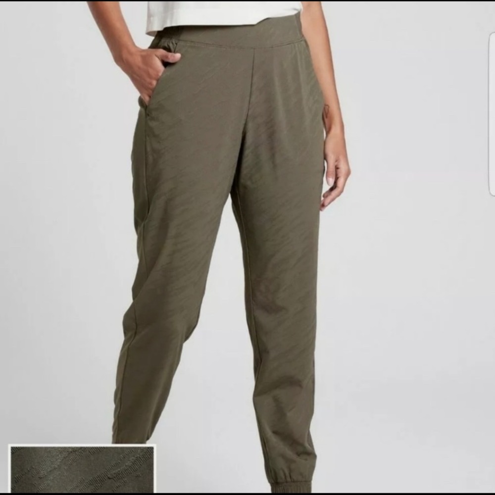 ATHLETA Brooklyn Textured Jogger In Olive - Picture 4 of 14